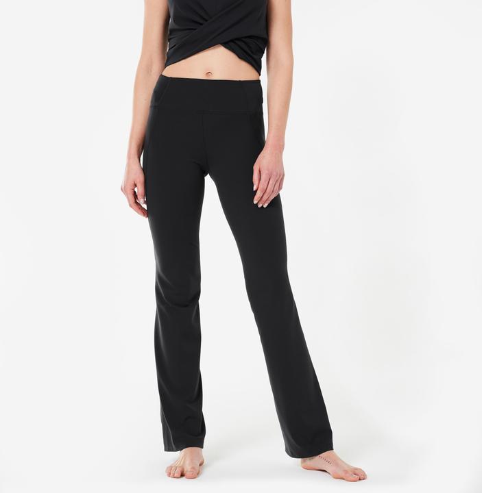Image du produit Kimjaly Leggings Femmes Yoga Pantalon à pattes d'éléphant Dyn - noir (W28/L31)