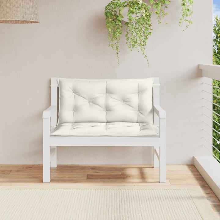 Image du produit VidaXL Coussins de banc de jardin 2 pcs. tissu (100 x 50 x 7 cm)