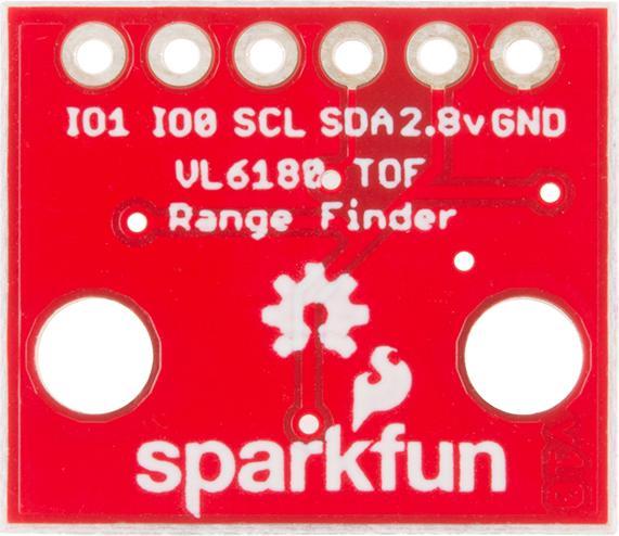 Actual product image SparkFun ToF Range Finder Breakout - VL6180 (Sensor)