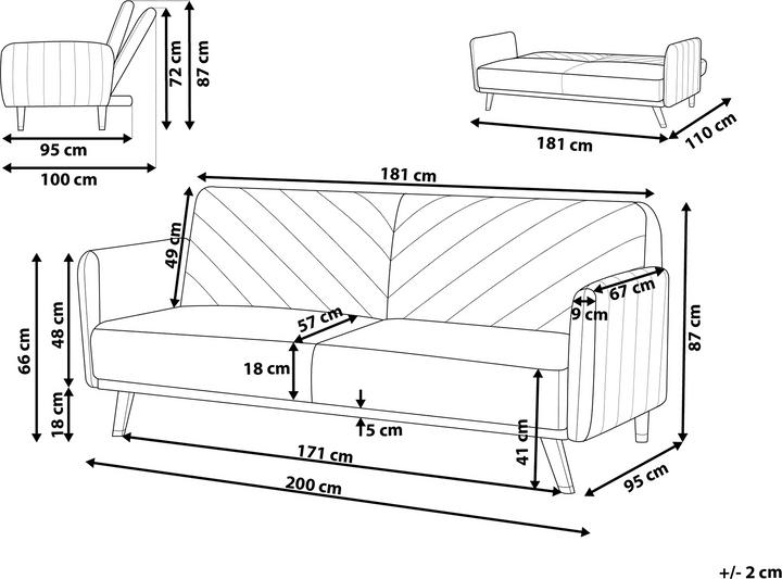 Produktbild Beliani Senja (Bettsofa)