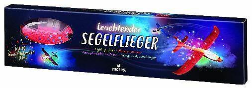 Produktbild leuchtender Segelflieger (mit LEDs) violett (Segelflugzeug)