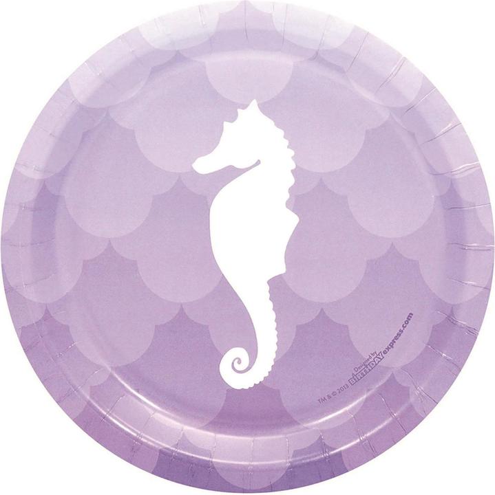 Actual product image Bristol Novelty Seahorse Party Plates (Pack Of 8) (8 x)