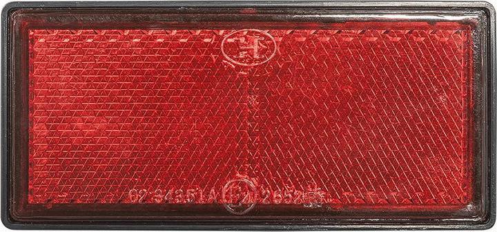 Produktbild ProPlus Reflektor rot 85x39mm selbstklebend mit Grundplatte 2St. im Blister