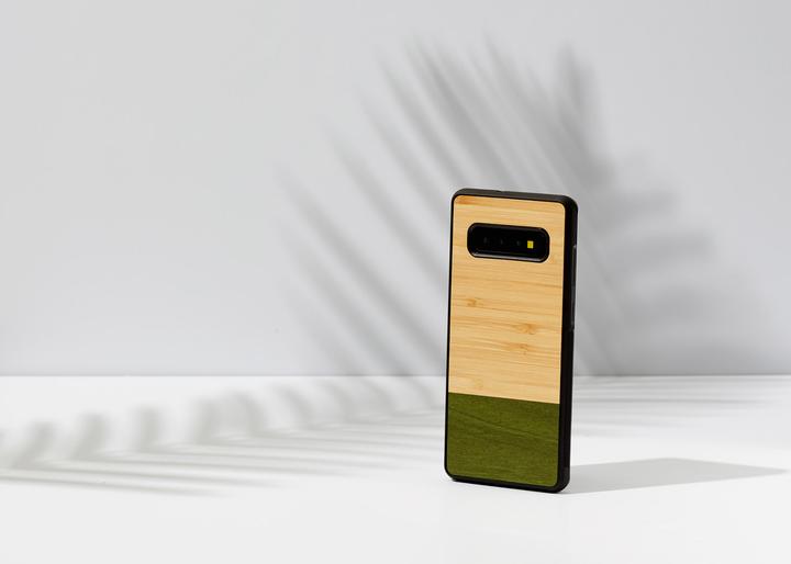 Produktbild Man.Wand &WOOD SmartPhone case Galaxy S10 Plus bamboo forest juodas (Samsung Galaxy S10+)
