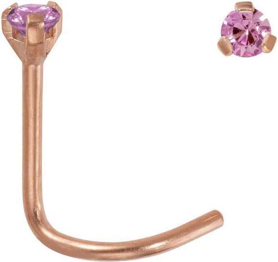 Produktbild Bijouteria Nasenpiercing (PVD Beschichtung (goldfarbig), Zirkonia, Titan)