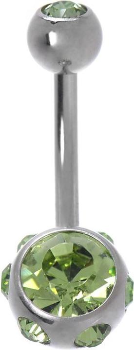 Produktbild Bijouteria Bauchpiercing (Chirurgenstahl 316L, Kristall)