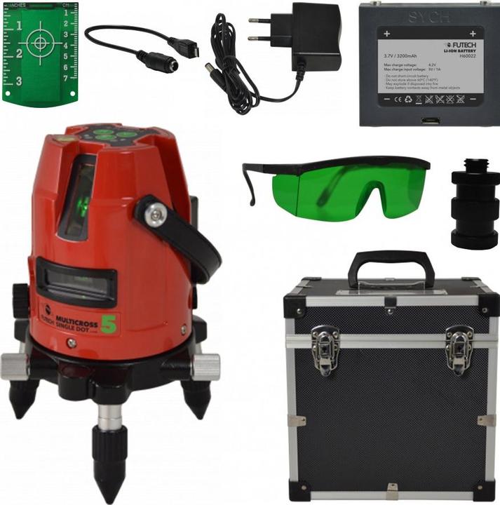 Image du produit Futech Multicross 5 SD Kruislijnlaser Groen en coffret - 033.05G