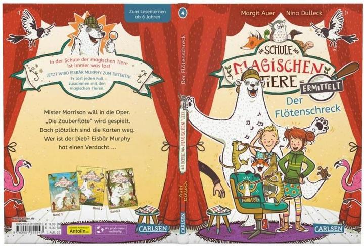 Produktbild Die Schule der magischen Tiere ermittelt 4: Der Flötenschreck (Zum Lesenlernen) (Deutsch, Margit Auer, Nina Dulleck, 2022)