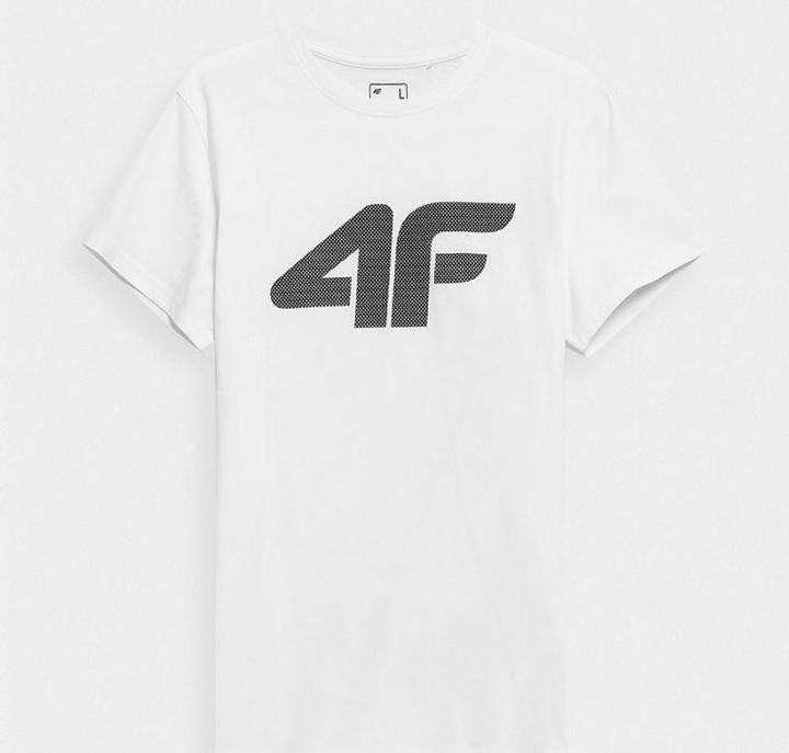 4F T-Shirt WEISS XXL bedrucktes T-Shirt für Herren (XXL)