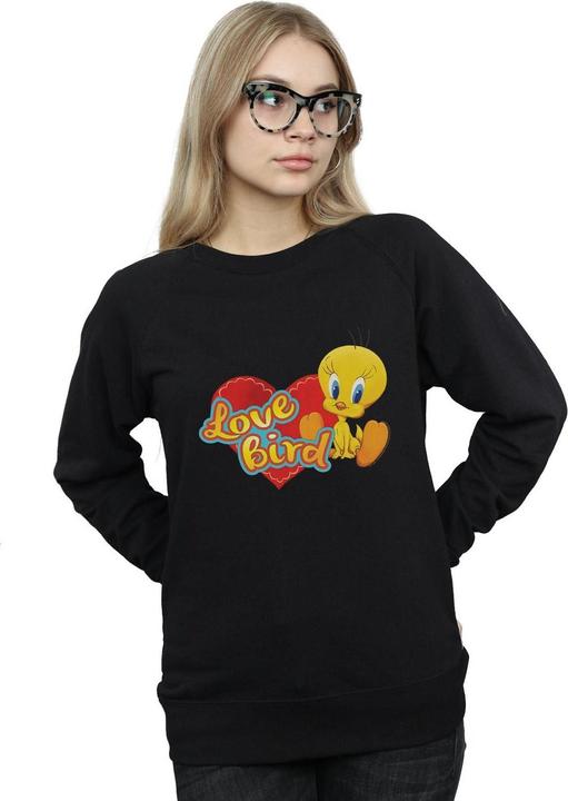 Actual product image Looney Tunes Womens/Ladies Tweety Pie Valentine's Day Love Bird Sweatshirt (L)