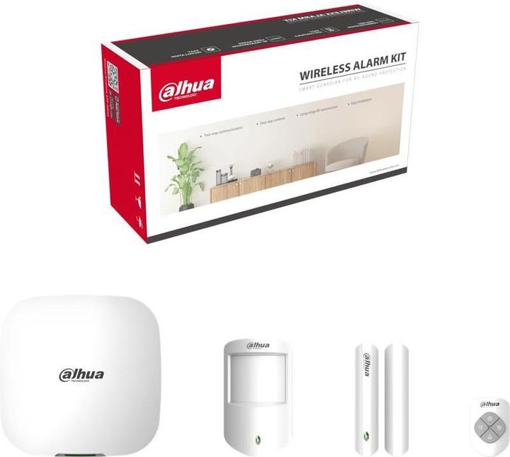 Productafbeelding Dahua Kit Allarme Draadloze (868) 4g Hub Keyfob Deurdetector Pir Detecteren (4G)
