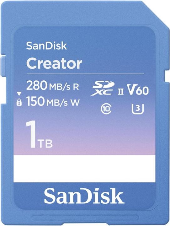 Produktbild SanDisk Creator UHS-II V60 (1000 GB, SDXC, U3, UHS-II)