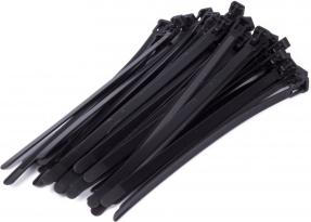 Produktbild ProPlus Kabelbinder lösbar 7,6 x 300mm schwarz, wiederwendbare Kabelbinder 50 Stück (300 mm, 50 Stk.)