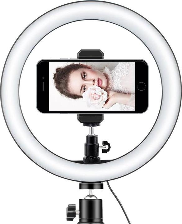 Immagine prodotto JTI Luce per selfie / luce ad anello (26 cm), treppiede e accessori (Anello di luce)