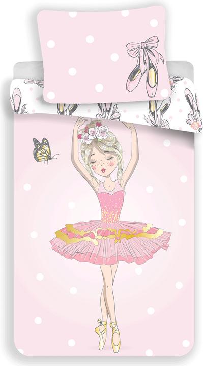 Produktbild Tinisu Ballerina Bettwäsche Mädchen - 140x200 cm Kissen und Decke