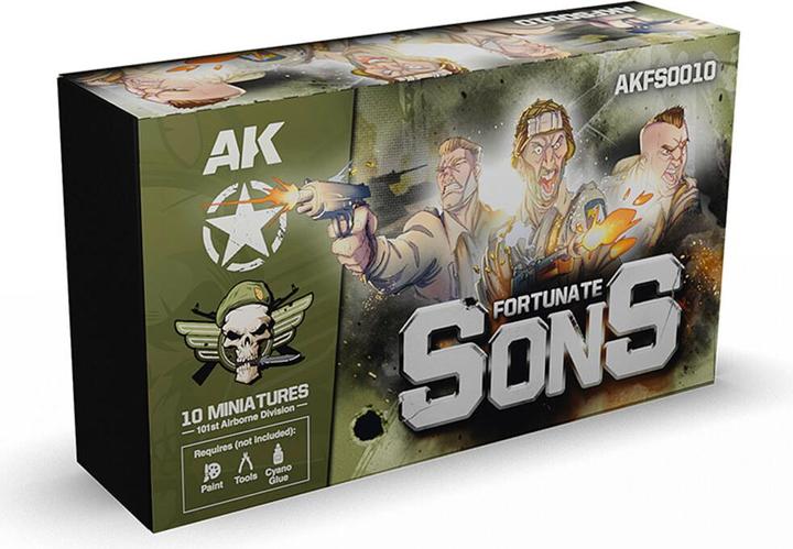 Actual product image AK Interactive FORTUNATE SONS 101st Airborne Division (10 Miniatures)