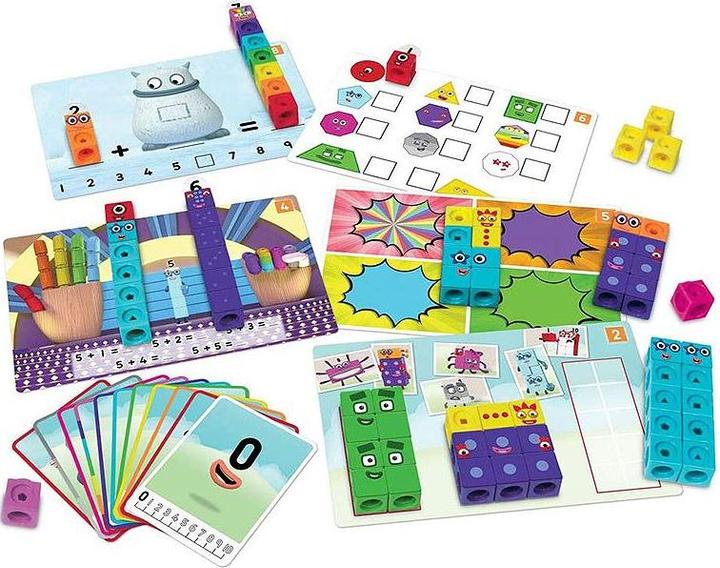 Actual product image Learning Resources MathLink Plug-in Cubes Activity Set 1-10 (English)