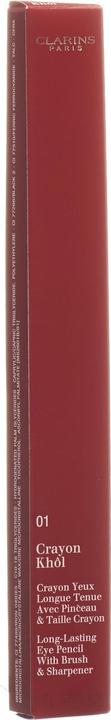 Produktbild Clarins Crayon Khol Long-Brush & Sharpener (01 Carbon Black)