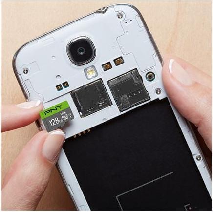 Actual product image PNY Elite (128 GB, microSDXC, U1, UHS-I)