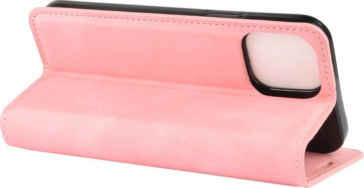 Produktbild Cover-Discount iPhone 12 / 12 Pro - Seidige Stand Flip Case Hülle rosa (Apple iPhone 12, Apple iPhone 12 Pro)