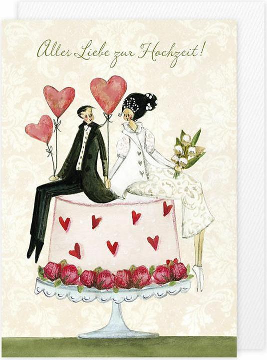 Produktbild Doppelkarte. Herzensgrsse / Hochzeit / Hoch