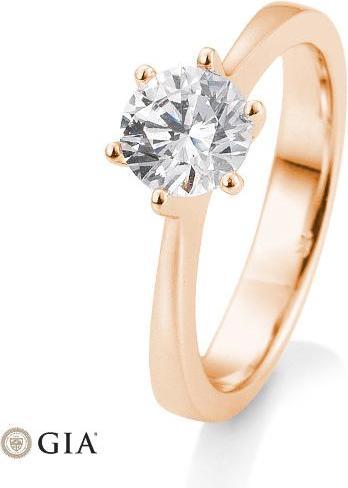 Actual product image Breuning 6 prong set 0.80-1.50 ct. (53, 585/14 K Gold)
