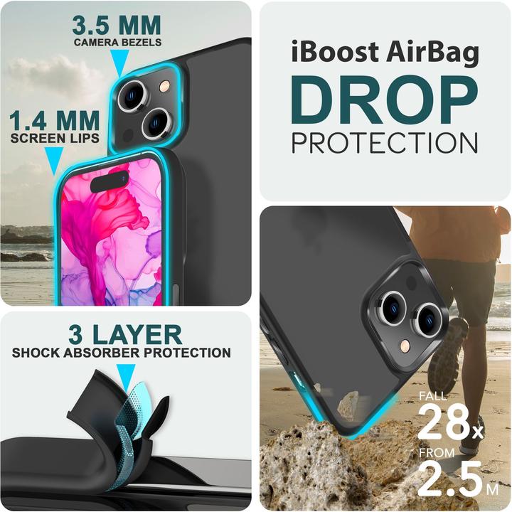 Actual product image Nalia Hybrid Sleeve Matt Transparent Frosted (Apple iPhone 15 Plus)