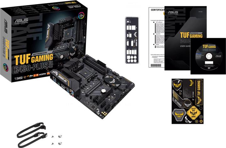 Actual product image ASUS TUF B450-PLUS GAMING II (AM4, AMD B450, ATX)
