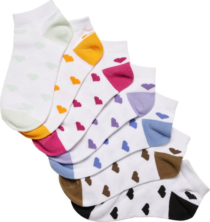 Urban Classics Recycled Yarn Heart Sneaker Socks 7-Pack