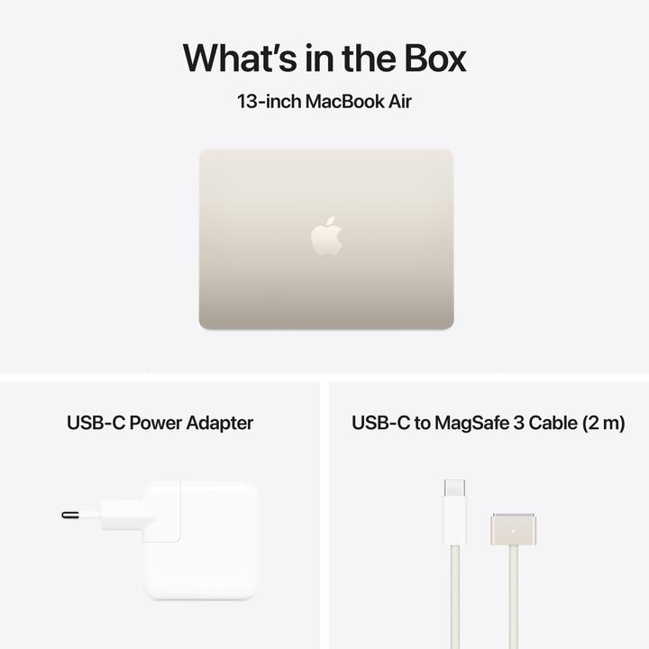 Produktbild Apple MacBook Air – 2025 (13.60", M4, 16 GB, 256 GB, CH)