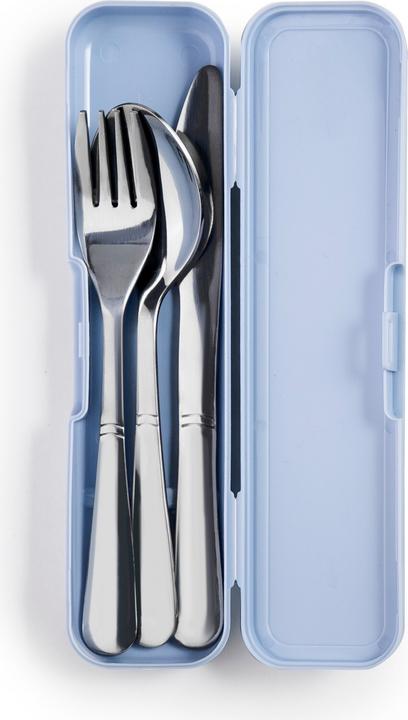 Image du produit Ibili Set de couverts avec étui Acier inoxydable Set de couverts pratique pour les déplacements avec étui