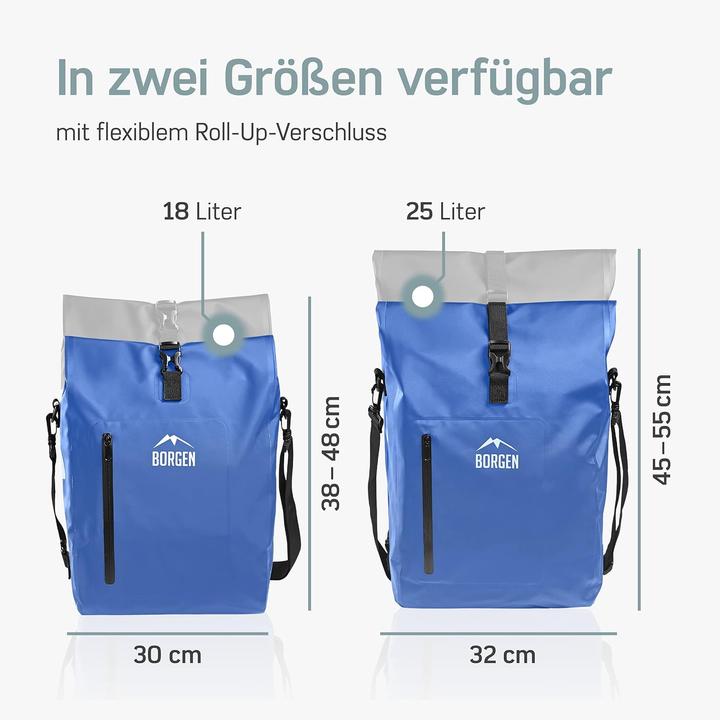 Immagine prodotto Borgen Borsa da bici 3in1 (25 l, Borsa portapacchi)
