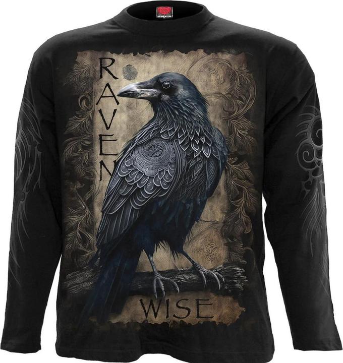 Immagine prodotto Spiral Raven Wise Maglietta Manica Lunga Adulto Unisex (L)