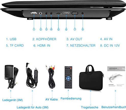 Image du produit Naviskauto Lecteur DVD portable 16 (Lecteur de DVD portable)