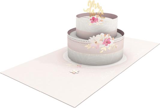 Image du produit Carte pop-up - Gâteau de mariage