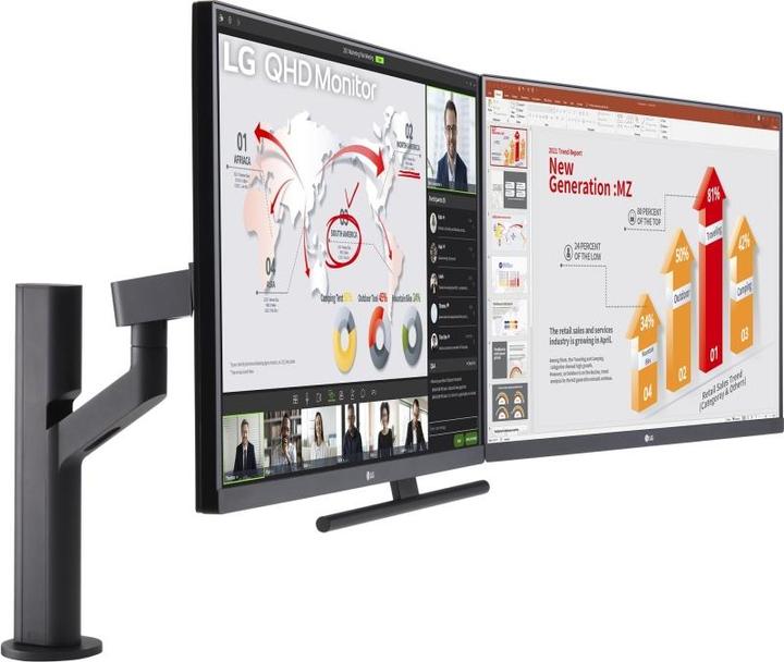 Image du produit LG 27QP88D-B Moniteur Ergo USB-C HDMI DP IPS (2560 x 1440 pixels, 27")