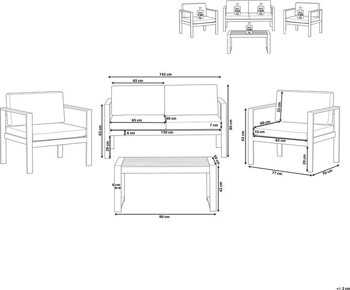 Actual product image Beliani Salerno