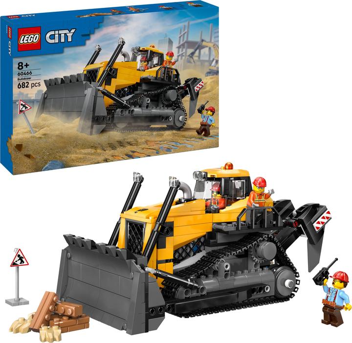 Actual product image LEGO Gelber Bulldozer mit Frontlader (60466, LEGO City)