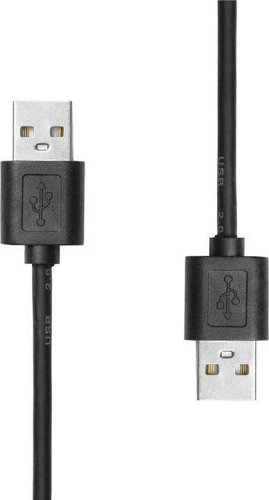Produktbild ProXtend USB 2.0 Cable A to A M/M Black 3M (3 m, USB 2.0)