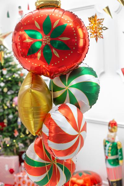 Produktbild Partydeco Alu-Ballon - Weihnachtskugel (45cm)