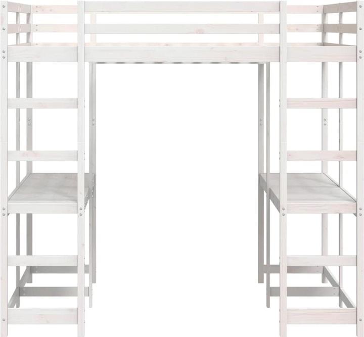 Produktbild VidaXL Hochbett mit Schreibtisch & Leiter (140 x 200 cm)