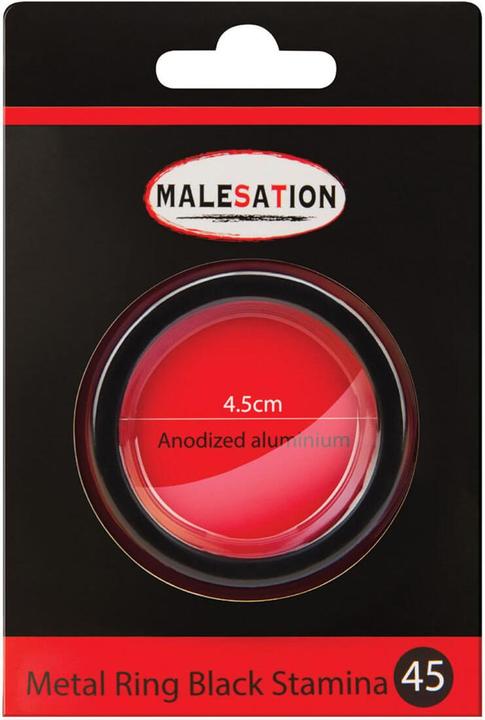 Actual product image Malesation Metal Ring Black Stamina 45 (4.50 cm)