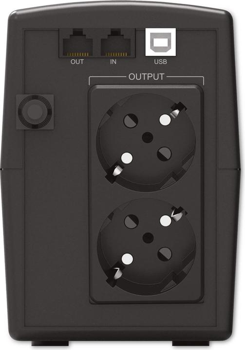 Actual product image Powerwalker UPS VI 800 STL Schuko Line Interact (800 VA, 480 W, Line-interactive UPS)
