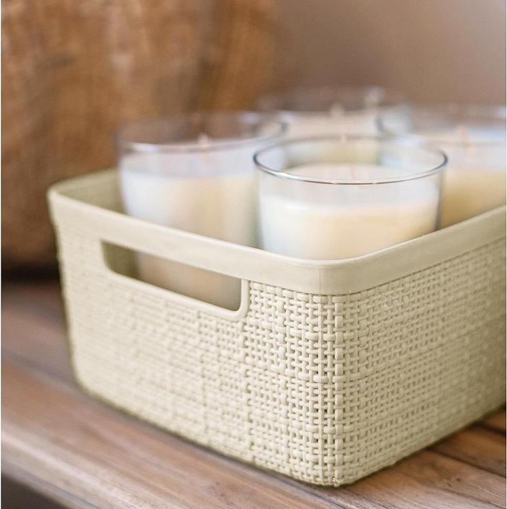 Image du produit Curver PANIER JUTE BLANC 245370 5L (1 x)