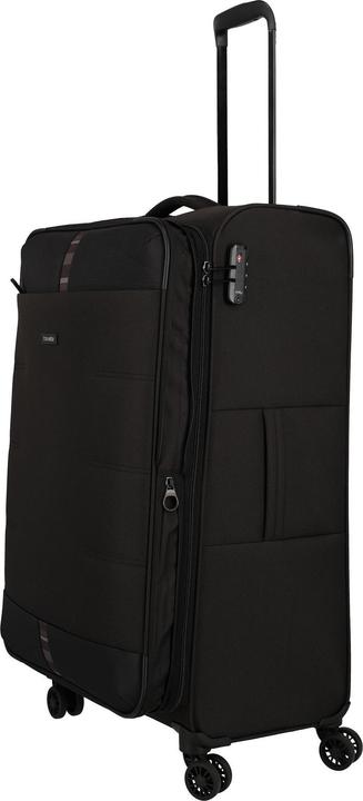 Immagine prodotto Travelite Trolley Rügen a 4 ruote L 78 cm con ripiegamento elastico (90 l, XL (da 115l))