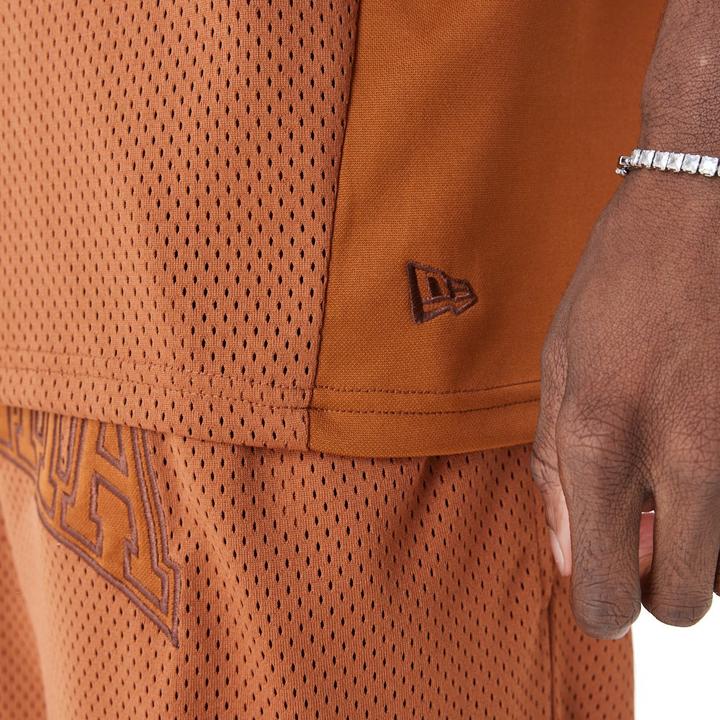 Actual product image New Era Poly Mesh Tank Top - BRAND LOGO earth brun (M)