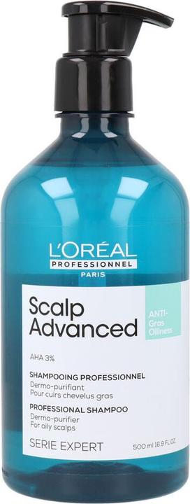 L'Oréal Professionnel LP SE Scalp A-Oily Shp R 500ml Pure Ress (500 ml, Flüssiges Shampoo)