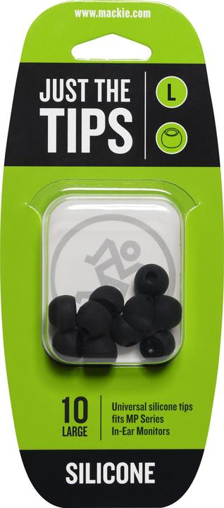 Mackie MP & CR Buds Large Silicone Black Tips Kit