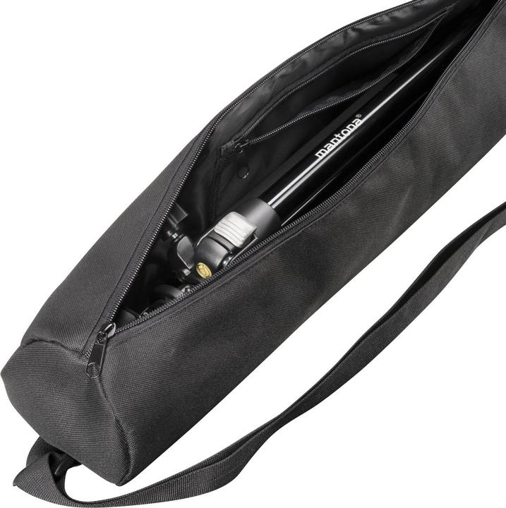 Produktbild mantona Dreibeinstativ 3/8 Zoll Arbeitshöhe=35 144 cm Schwarz Kug (Metall)