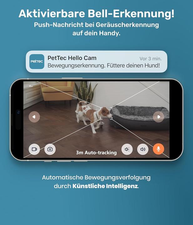Image du produit PetTec Haustierkamera 360° und automatischer Futterspender mit Leckerliauswurf